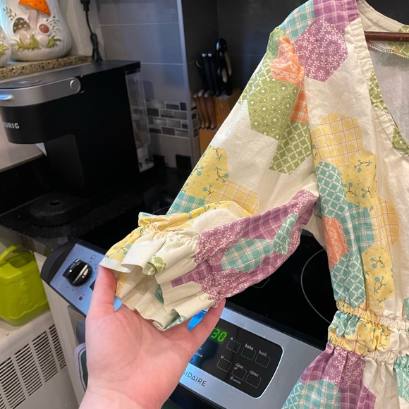 OOAK quilt cottagecore dress - Picture 2 of 4